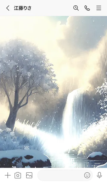 [LINE着せ替え] 優美な冬の風景の着せかえ(Winter-2399)の画像2