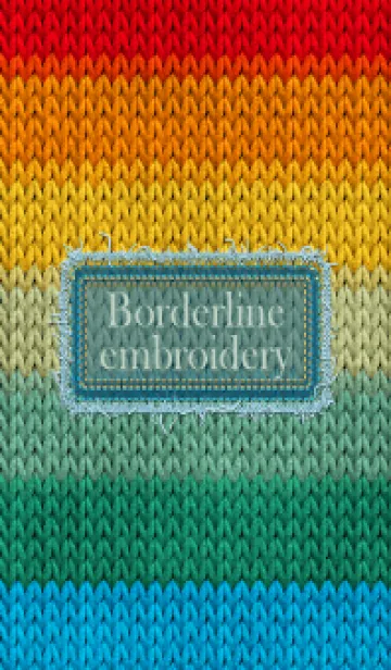 [LINE着せ替え] Borderline embroidery 32の画像1