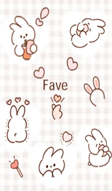 pinkbrown♡幸せウサコ08_1の着せ替えメイン画像