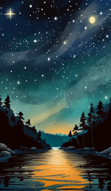 [LINE着せ替え] 穏やかな夜景の着せかえ/522の画像1