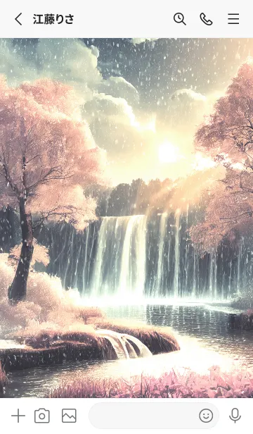 [LINE着せ替え] 優美な冬の風景の着せかえ(Winter-2423)の画像2