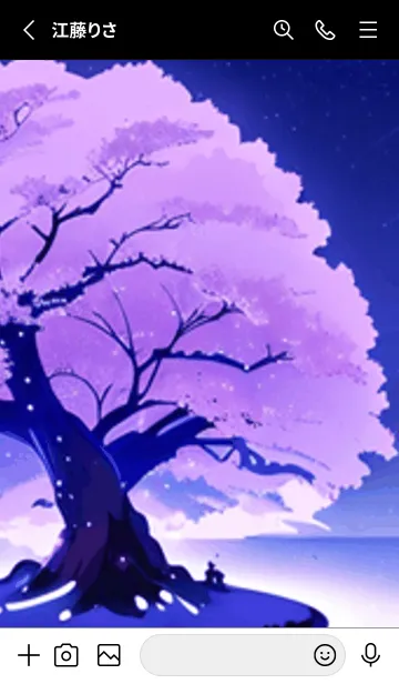 [LINE着せ替え] 冬のサクラ #CEVbA02。の画像2