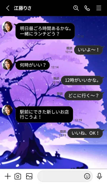 [LINE着せ替え] 冬のサクラ #CEVbA02。の画像3