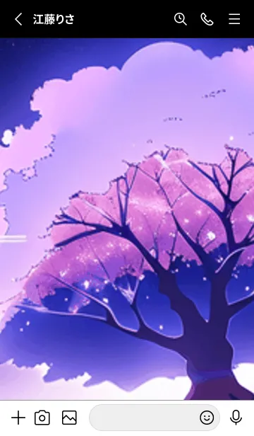 [LINE着せ替え] 冬のサクラ #CEVbA012。の画像2