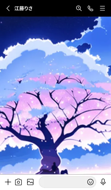 [LINE着せ替え] 冬のサクラ #CEVbA015。の画像2