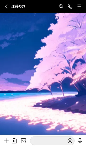 [LINE着せ替え] 冬のサクラ #CEVbA019。の画像2