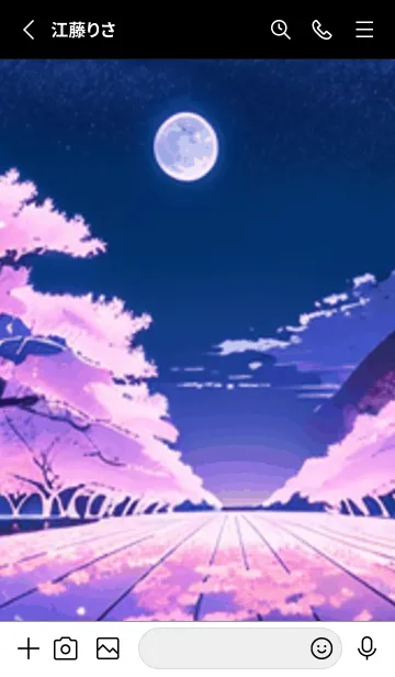 [LINE着せ替え] 冬のサクラ #CEVbA016。の画像2