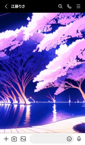 [LINE着せ替え] 冬のサクラ #CFHI015。の画像2