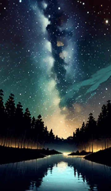 [LINE着せ替え] 穏やかな夜景の着せかえ/525の画像1