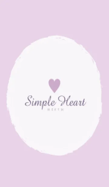 [LINE着せ替え] Simple Heart Dusky Purple-NATURAL 4の画像1