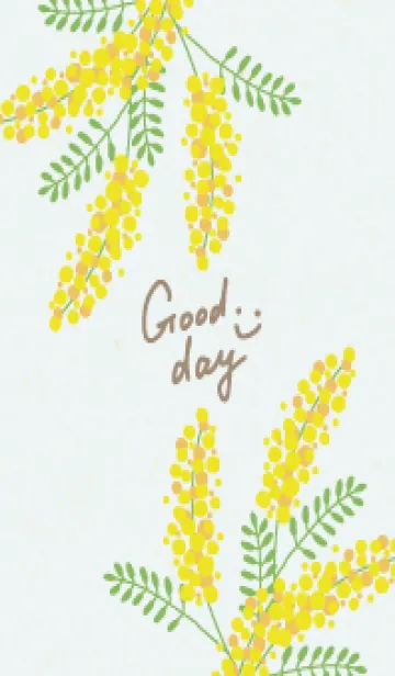 [LINE着せ替え] ミモザ シンプル13の画像1