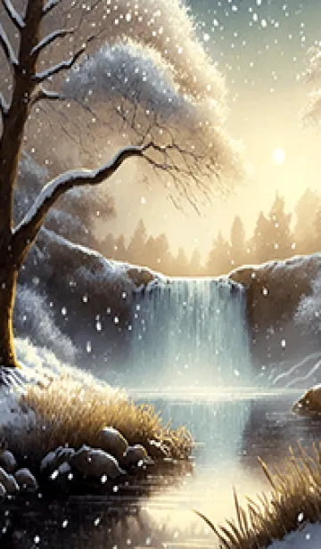 [LINE着せ替え] 優美な冬の風景の着せかえ(Winter-2428)の画像1