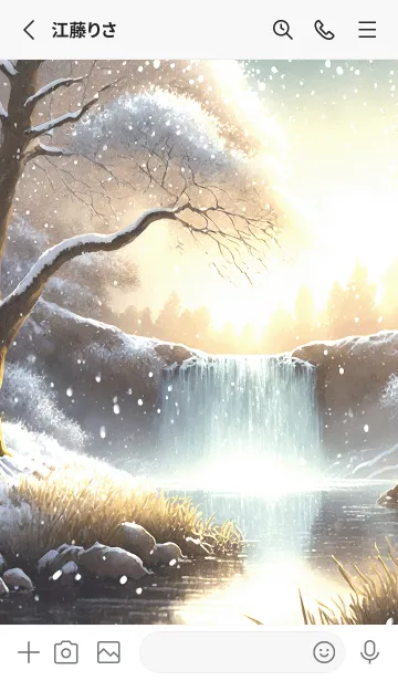[LINE着せ替え] 優美な冬の風景の着せかえ(Winter-2428)の画像2