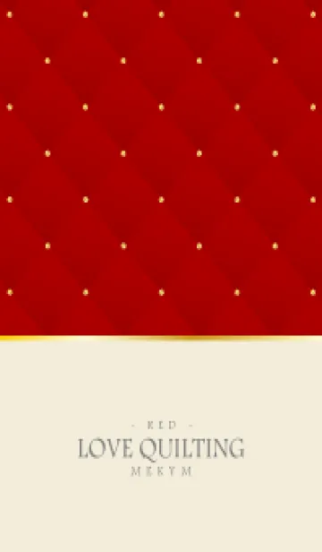 [LINE着せ替え] LOVE QUILTING - RED 25の画像1