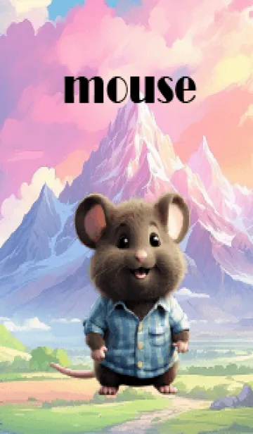 [LINE着せ替え] Cute Happy Baby Black Mouse Theme (JP)の画像1