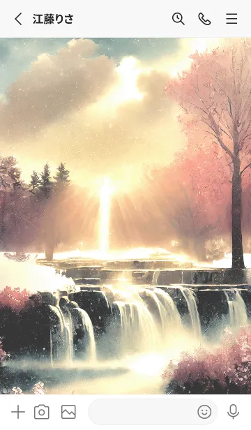 [LINE着せ替え] 優美な冬の風景の着せかえ(Winter-2429)の画像2