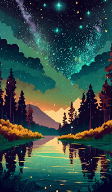 [LINE着せ替え] 穏やかな夜景の着せかえ/529の画像1