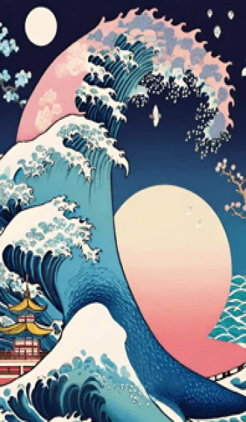 [LINE着せ替え] 浮世絵クジラ 52の画像1