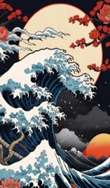 浮世絵クジラ 59の着せ替えメイン画像