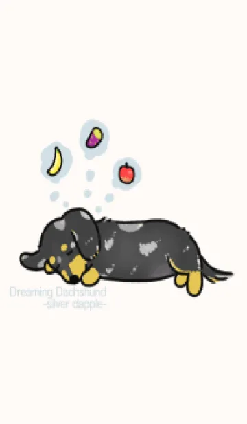 [LINE着せ替え] Dreaming Dachshund-silver dapple-の画像1