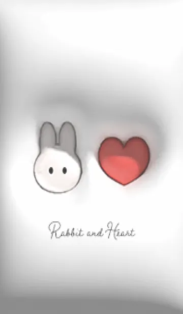 [LINE着せ替え] Gray♡恋してるウサギ01_1の画像1