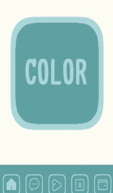 [LINE着せ替え] green color B107の画像1