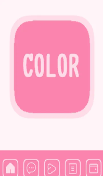 [LINE着せ替え] pink color B51の画像1