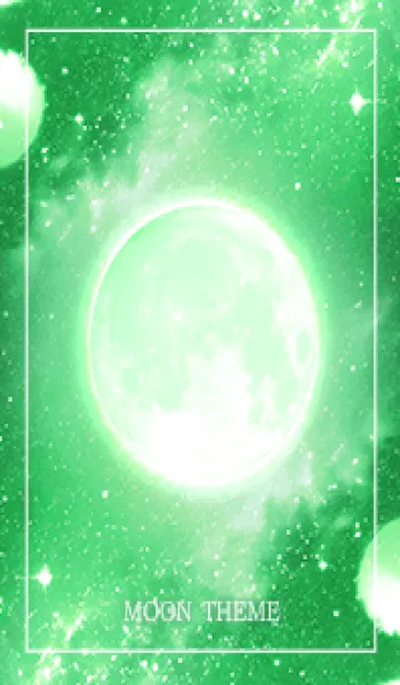 [LINE着せ替え] ビューティフル ムーン - 03 CL グリーン 2の画像1