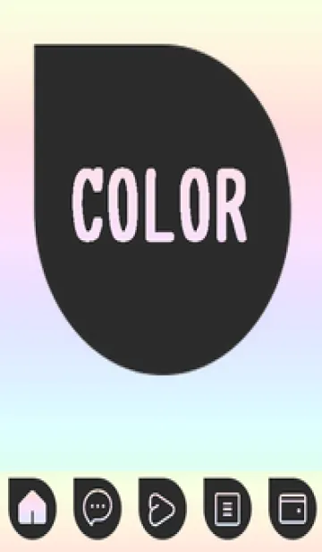 [LINE着せ替え] bw color rainbow J07の画像1