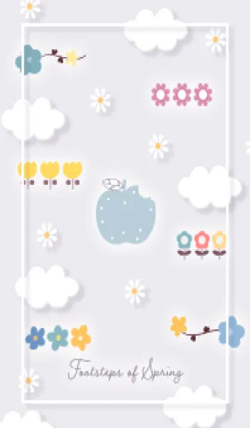 [LINE着せ替え] violet春の足音04_1の画像1