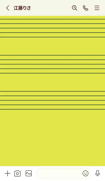 [LINE着せ替え] 五線譜1 シャルトルーズイエローの画像2