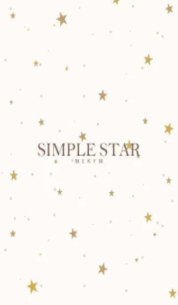 [LINE着せ替え] SIMPLE STAR NATURAL YELLOW - MEKYM 31の画像1
