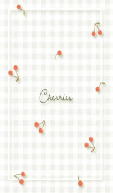 [LINE着せ替え] greenチェリー03_1の画像1