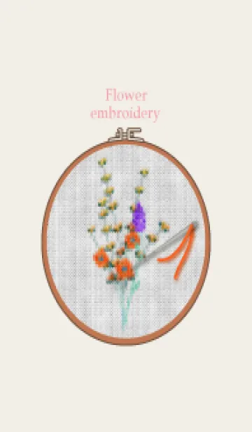 [LINE着せ替え] Flower embroidery 80の画像1