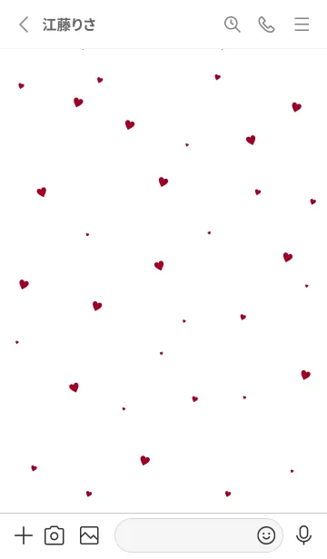 [LINE着せ替え] SMALL HEART -SIMPLE- 10の画像2