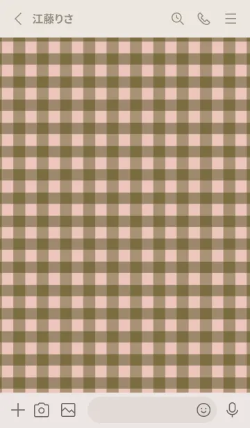 [LINE着せ替え] シンプル チェック 80の画像2