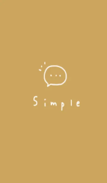 [LINE着せ替え] 手書きシンプル＊くすみイエロー。の画像1