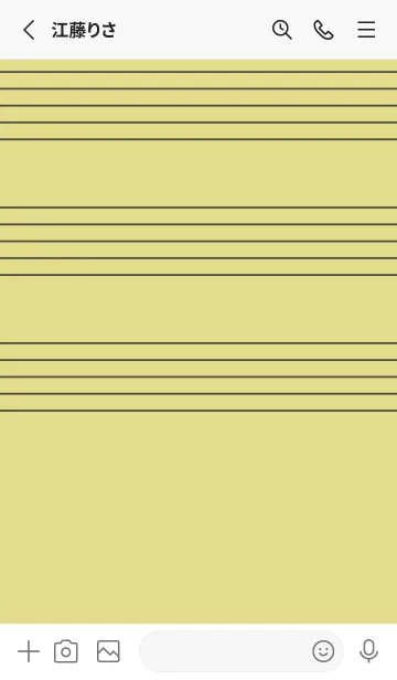 [LINE着せ替え] 五線譜1 枯草色の画像2