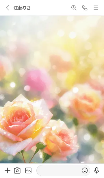 [LINE着せ替え] 薔薇(バラ)の花の着せかえ(R2490)の画像2