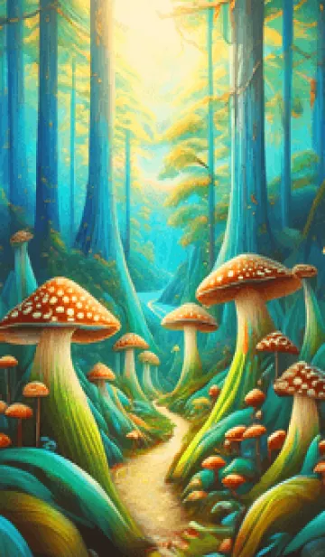 [LINE着せ替え] mushroom forest02_JPの画像1