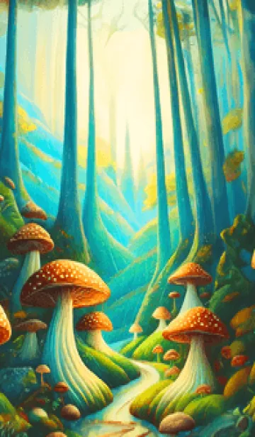 [LINE着せ替え] mushroom forest03_JPの画像1