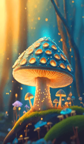 [LINE着せ替え] mushroom forest04_JPの画像1