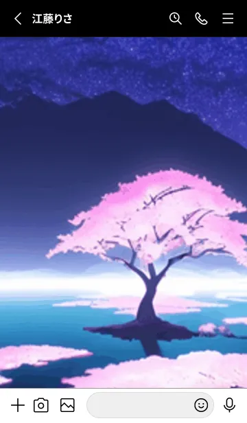 [LINE着せ替え] 冬のサクラ #CGKR012。の画像2