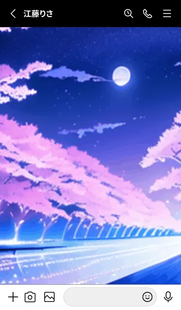 [LINE着せ替え] 冬のサクラ #CGKR05。の画像2