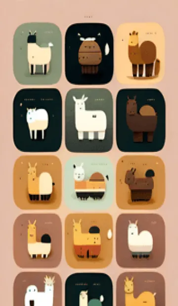 [LINE着せ替え] ランダムなアルパカ 135の画像1