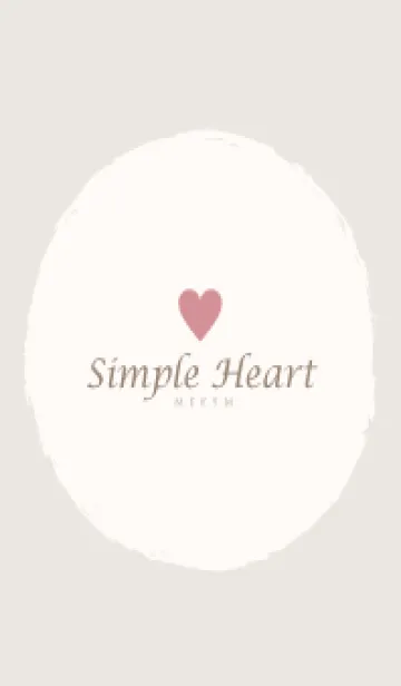 [LINE着せ替え] Simple Heart Dusky Beige-NATURAL 4の画像1