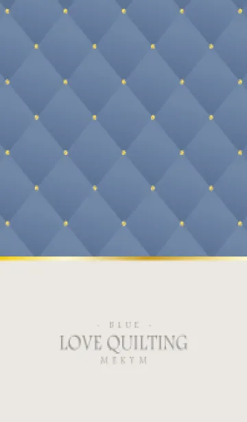 [LINE着せ替え] LOVE QUILTING - DUSKY BLUE 25の画像1