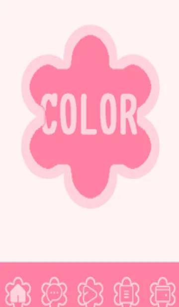 [LINE着せ替え] pink color C53の画像1