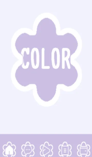 [LINE着せ替え] purple color C54の画像1