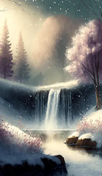 [LINE着せ替え] 優美な冬の風景の着せかえ(Winter-2453)の画像1